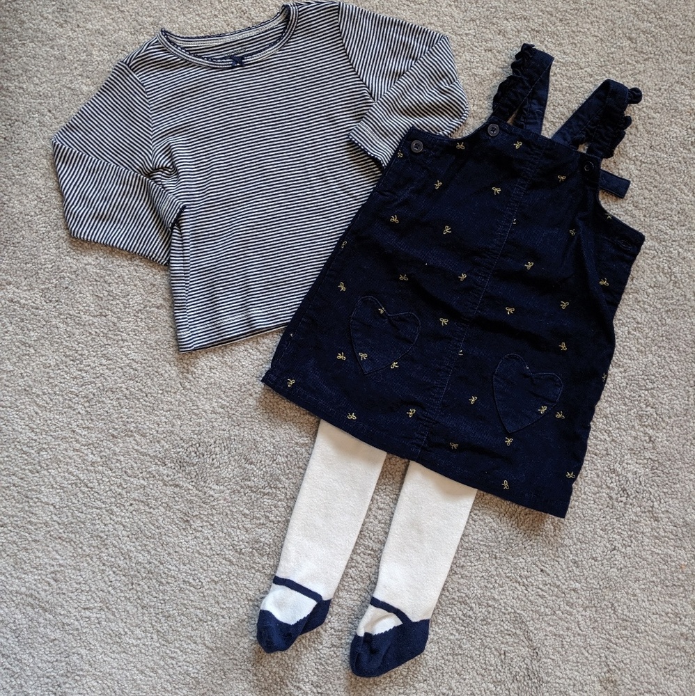 Corduroy jumper outfit